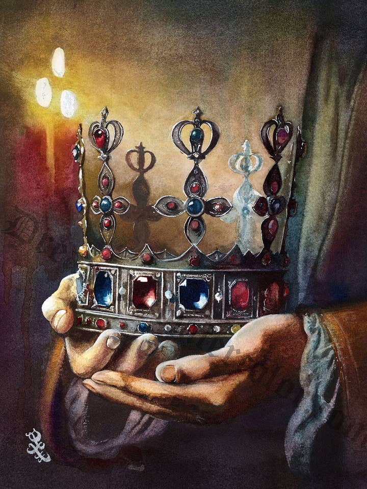 Reinado - Colección Medieval Impresión para venta al por mayor de Dream In Watercolor