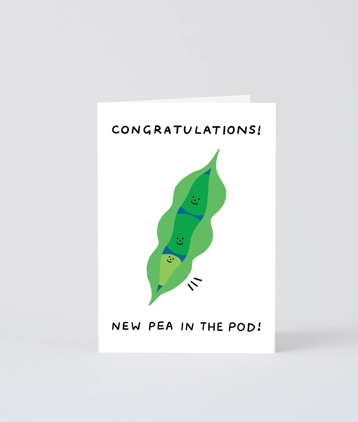 Wrap (US duties paid) – wholesale Baby card – New Pea In The Pod Greetings Card1