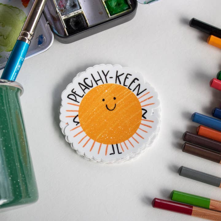Wickline's - Wholesale Sticker - Peachy Keen Sticker1