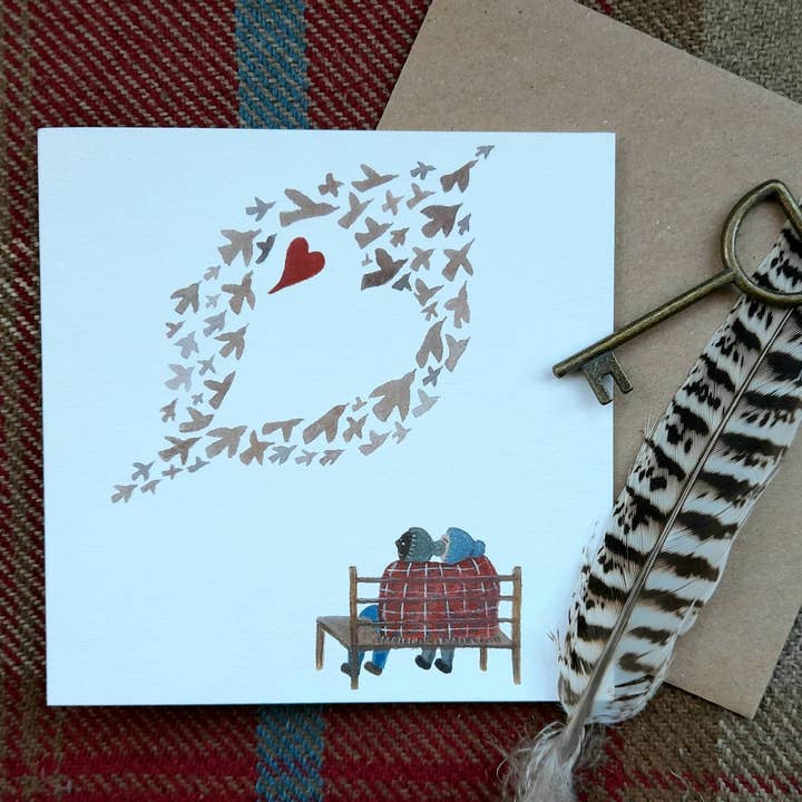 Love is in the Air Greetings Card for wholesale by LYDIAMAE