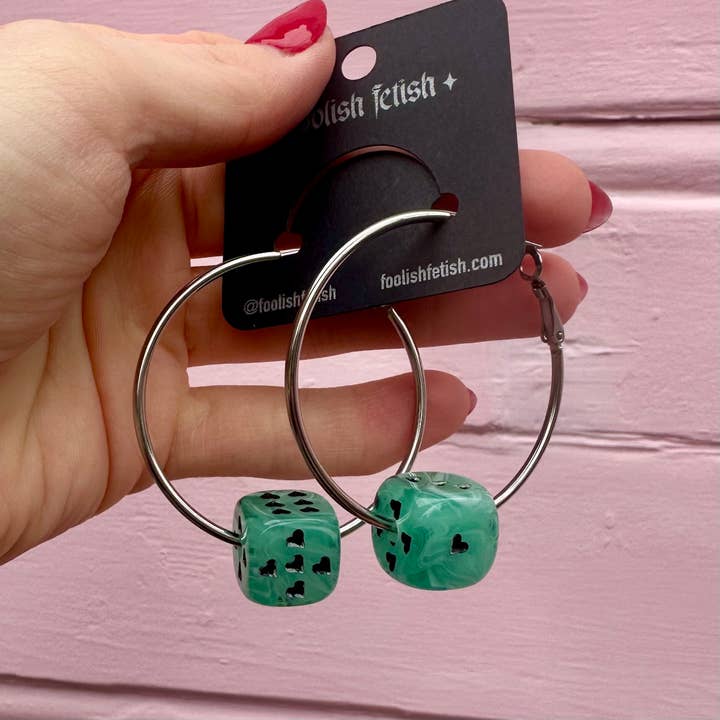 Brincos Dados de Amor: Várias Cores por atacado de Foolish Fetish