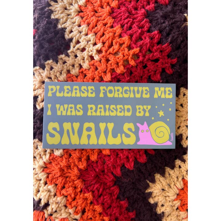 kaeraz - Wholesale Sticker - Raised By Snails Bumper Sticker1
