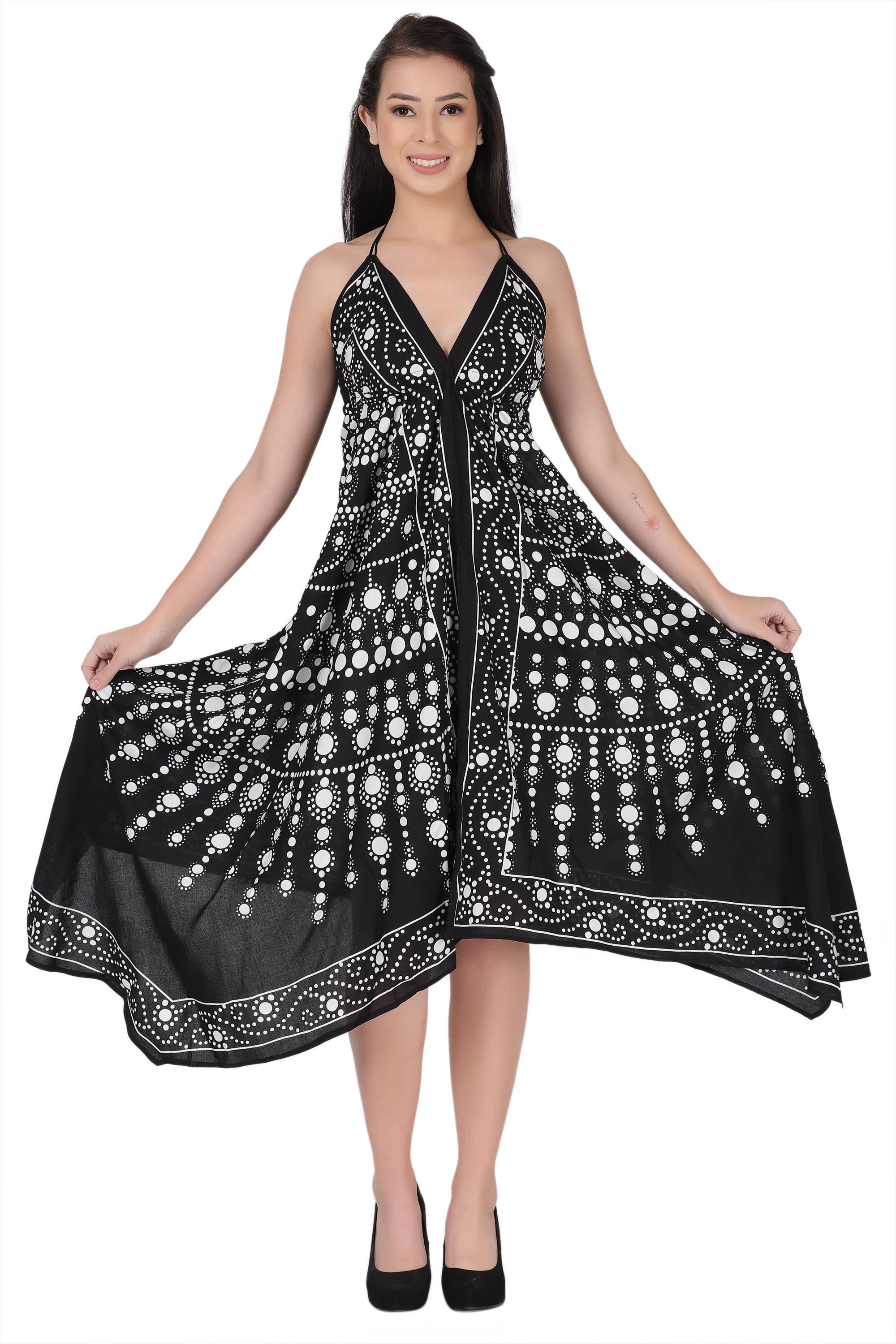 Assorted Halter Top Scarf Dress 1953 for wholesale on Faire15