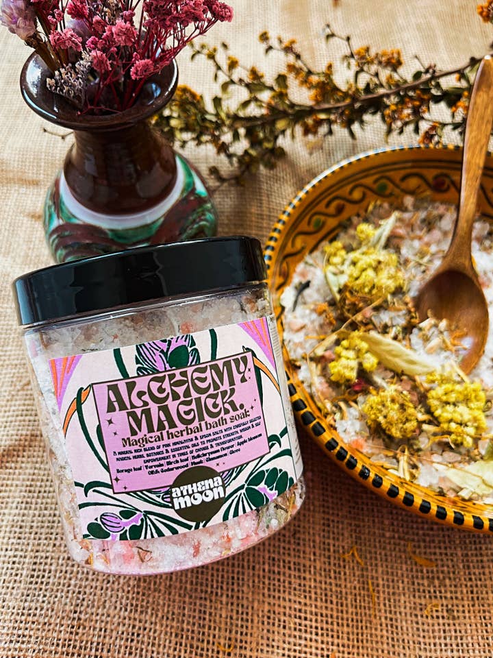 ALCHEMY MAGICK - Transformation & Rebirth Magical Herbal Bath Soak for wholesale by ATHENA MOON APOTHECARY