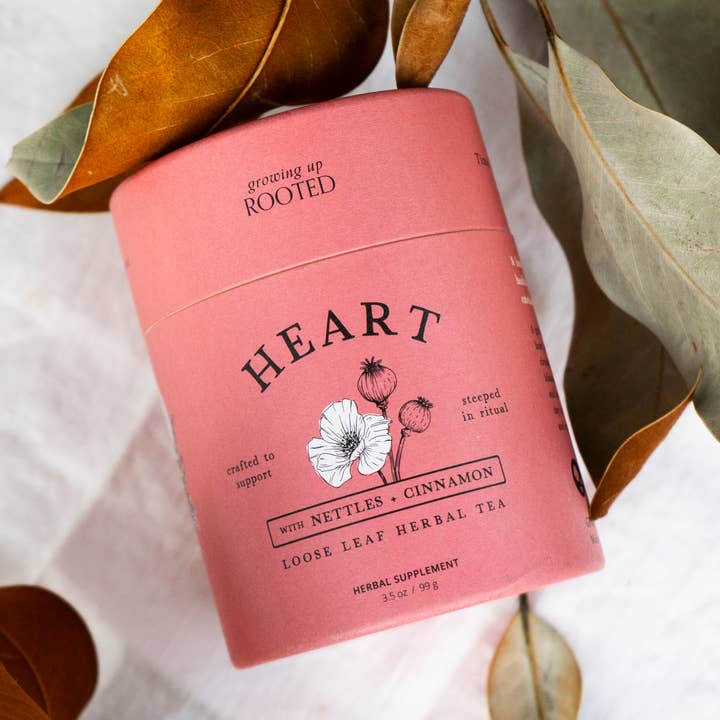 Growing Up Rooted - Wholesale Loose Tea - Heart Loose Leaf Herbal Tea | Emotional Wellness & Support3