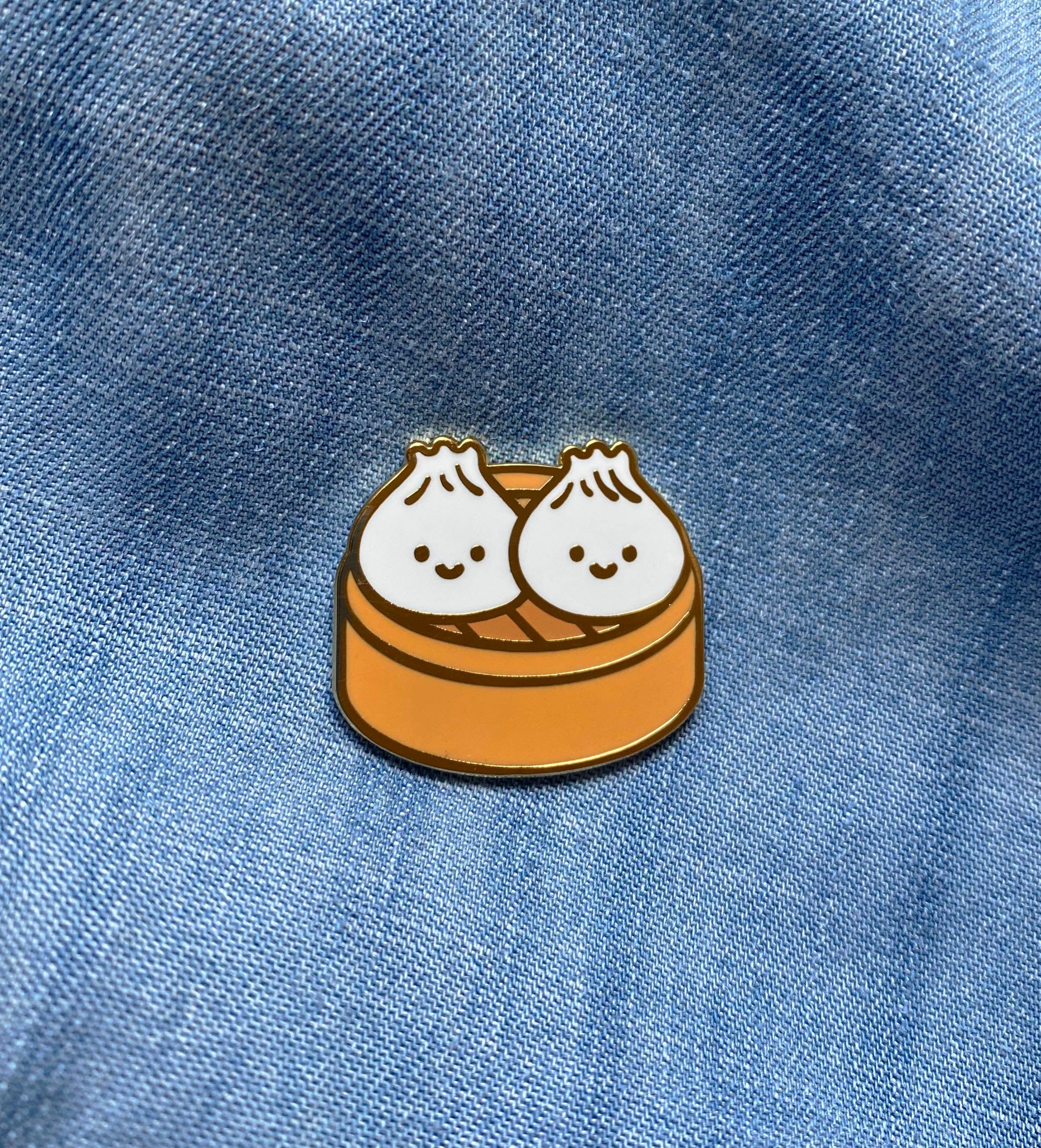 Tickle Me Lavender – Engroshandel Reversnål/knap – Dumpling Bao Emalje Pin1