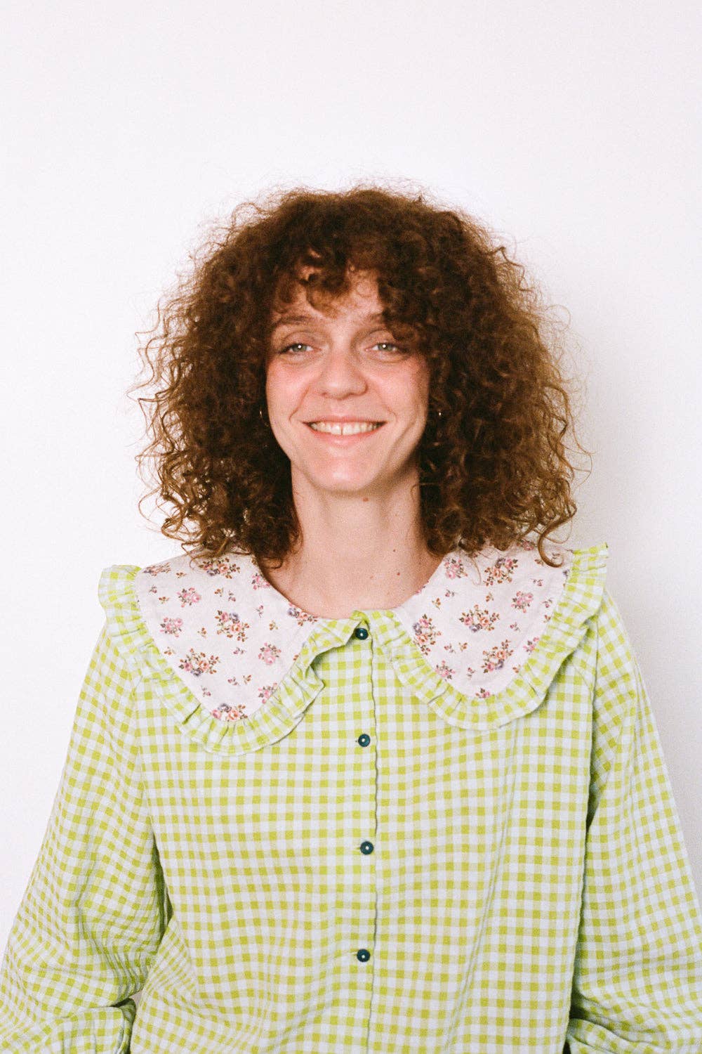 Pulpe - Wholesale Button Down Shirt - Women's - Laura lime shirt3