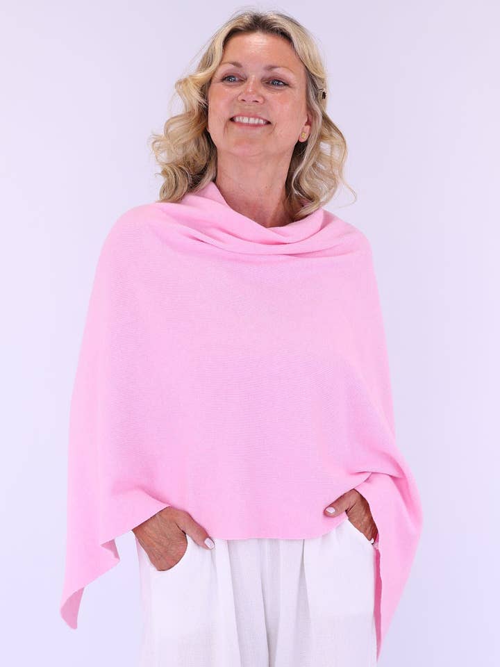Cadenza Italy Ltd – wholesale Poncho – Women's – Summer Poncho with Buttons6