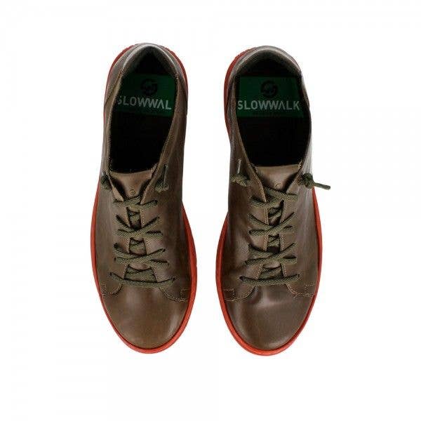 Slowwalk - Vente Baskets tendance – homme - Baskets Kraz Kaki-rouille3