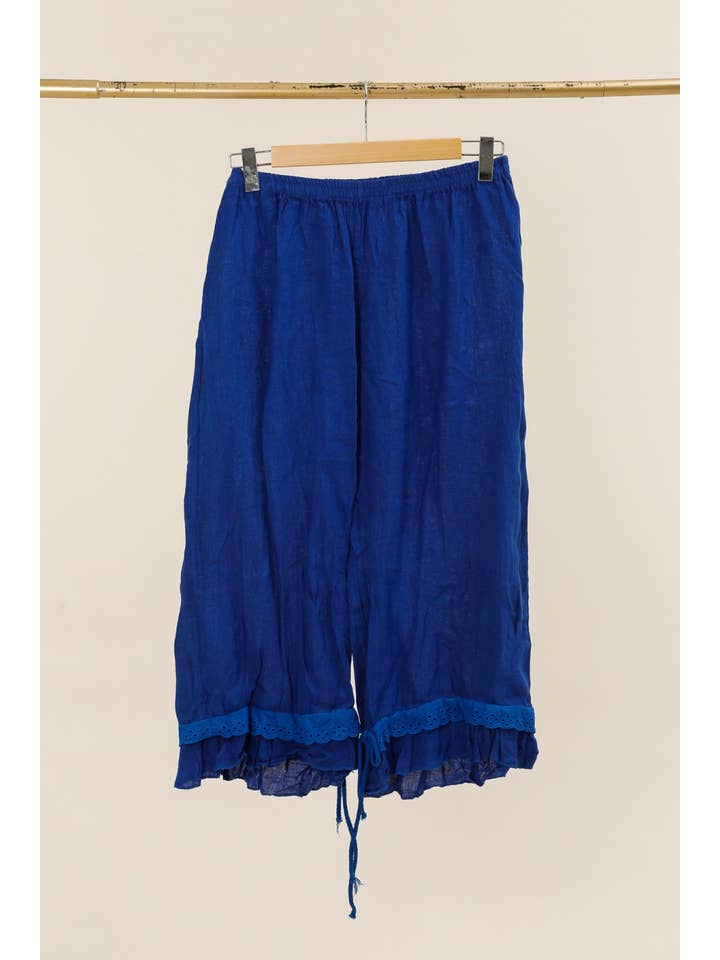 la maison des fibres naturelles - Wholesale Broek - Dames - Elegante broek met opengewerkt borduurwerk 9204 van 100% linnen29