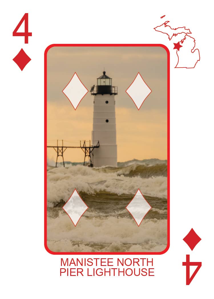 Phil Stagg Photography - Wholesale Playing Cards - LIGHTHOUSES OF MICHIGAN - Playing Cards - Euchre Friendly43
