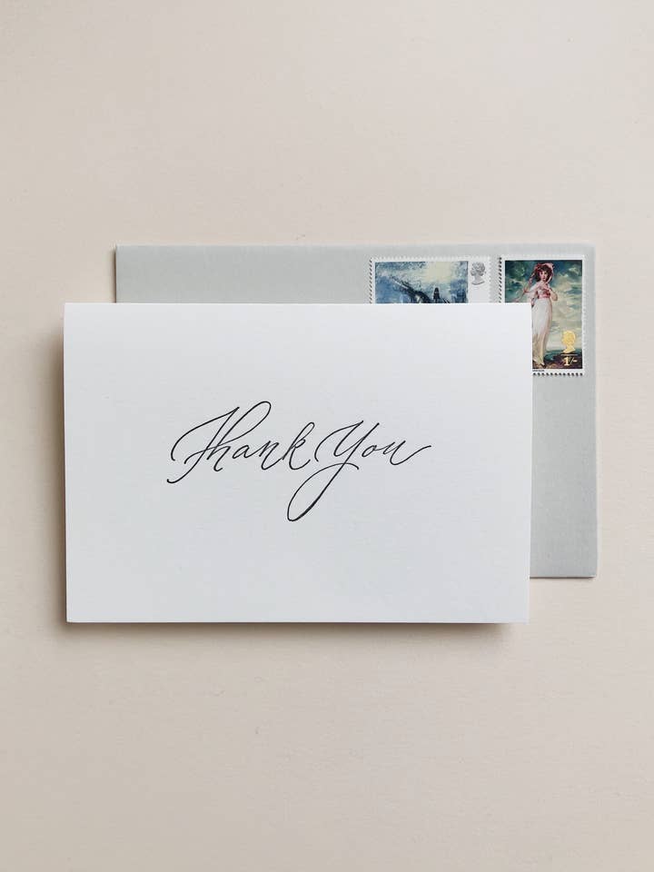 Script Thank You for wholesale by Tpel Paper & press