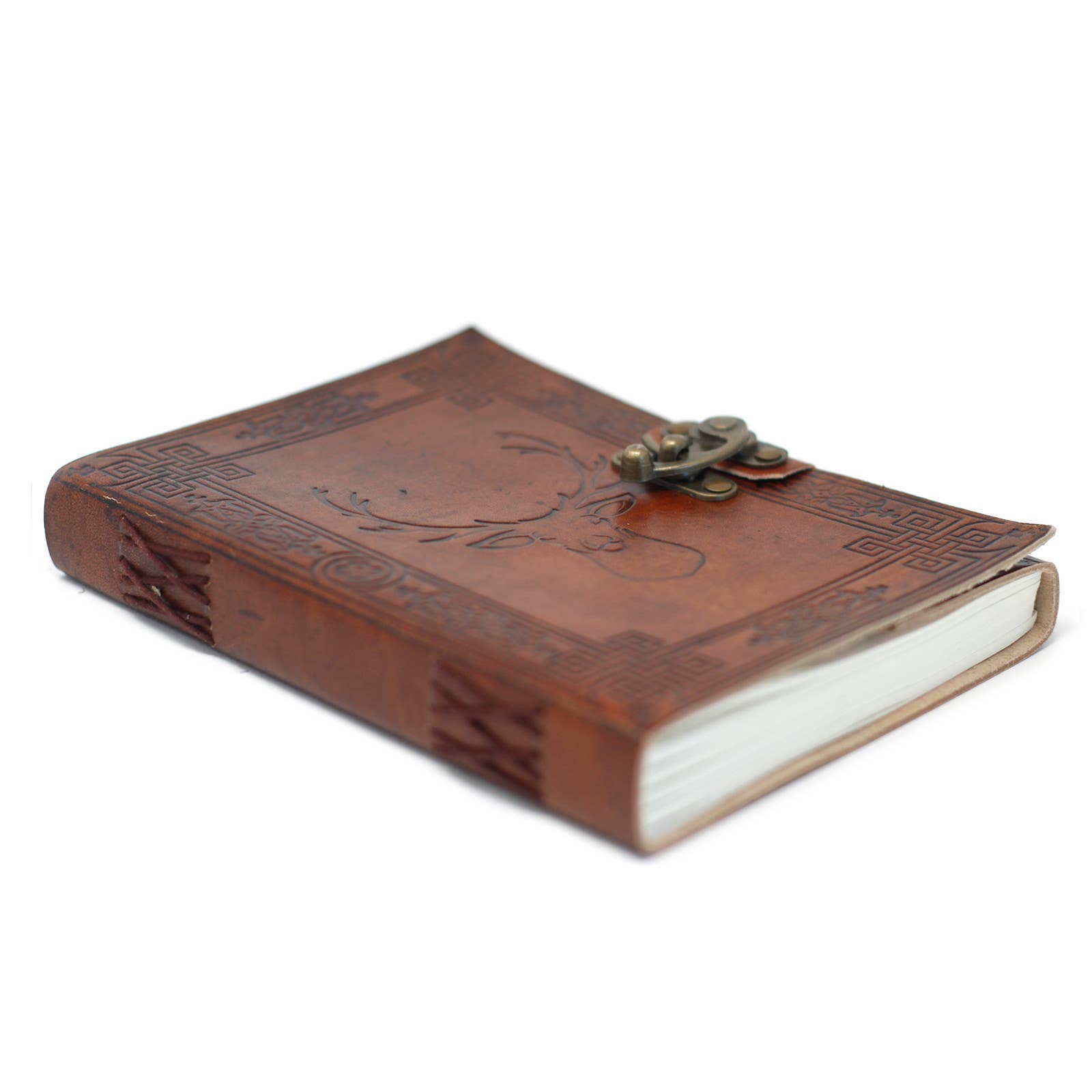 Ancient Wisdom – wholesale Notebook – Leather Stag (15x20cm)4