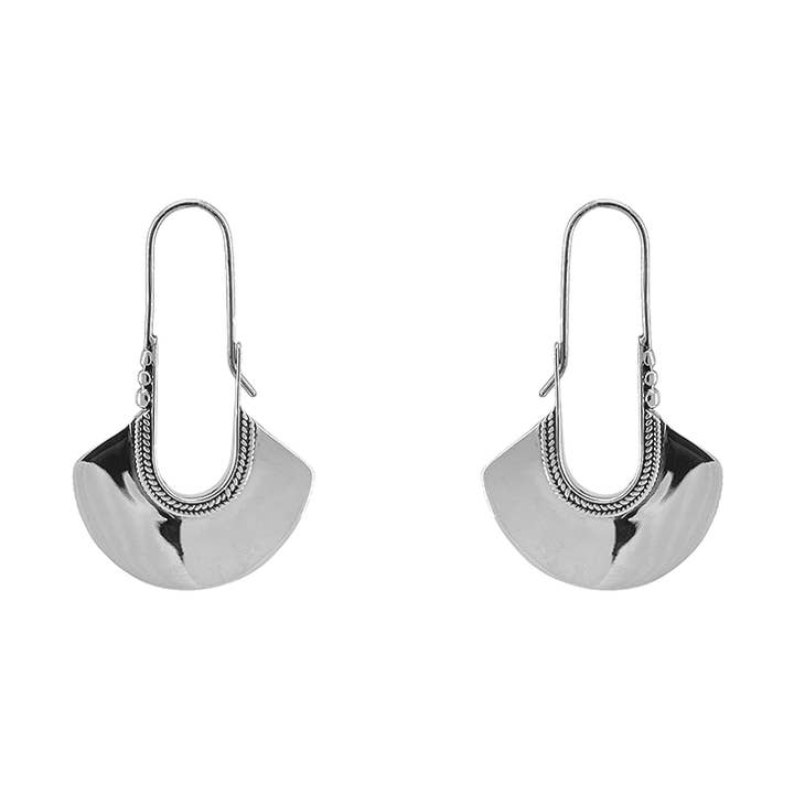 Sterling Silver Fan Hoop for wholesale by SITA