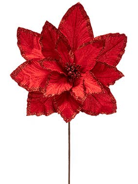 Poinsettia, Red Velvet item # 41489 for wholesale by Napco