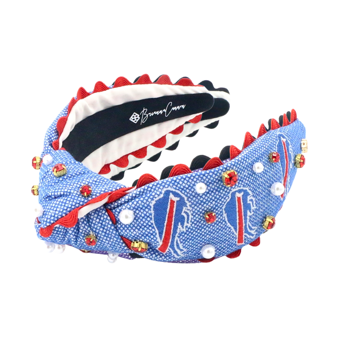 Brianna Cannon - Wholesale Fashion Headband - Women's - Buffalo Bills Adult Cross Stitch Headband8