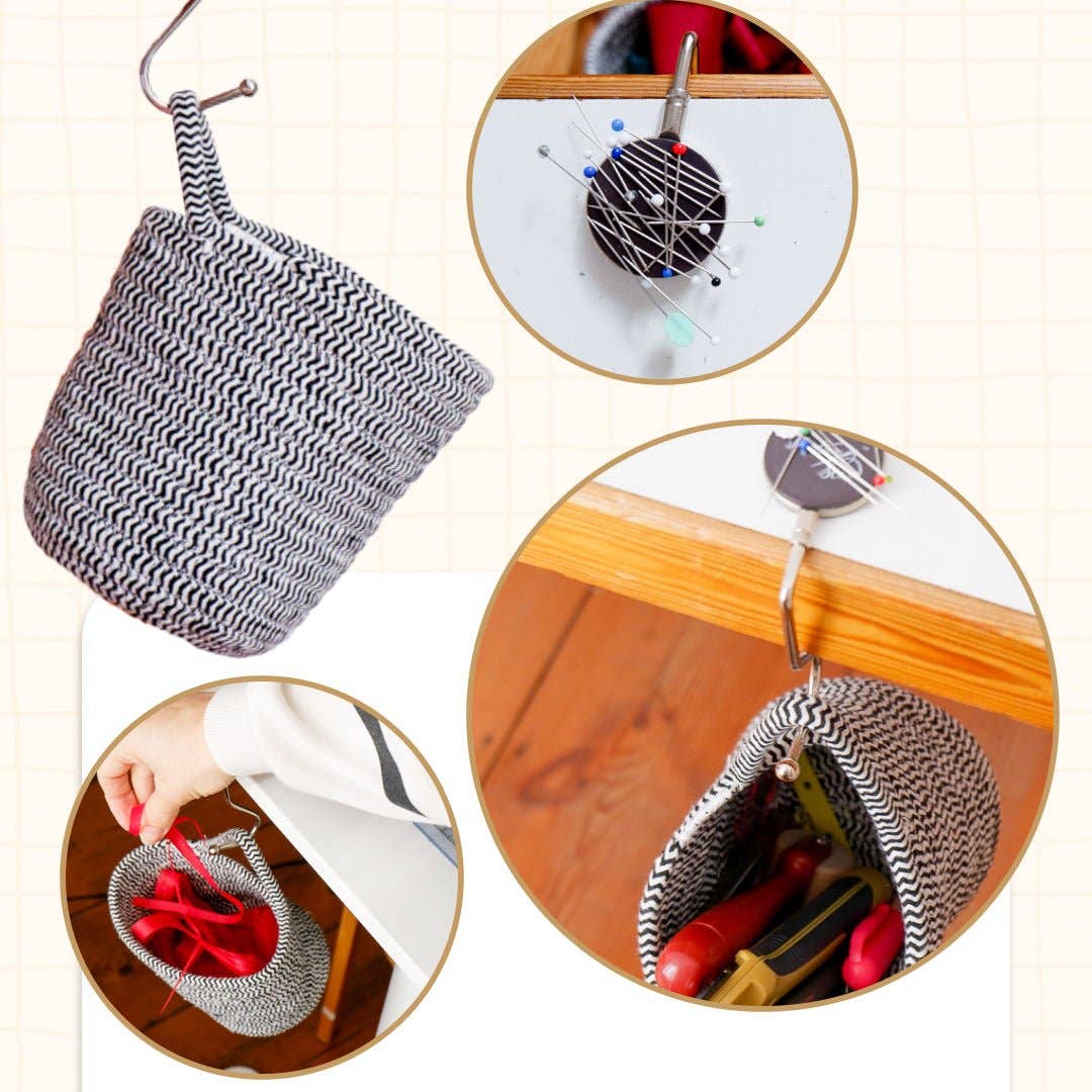 Madam Sew - Wholesale Craft Tool - Hanging Scrap Bin With Magnetic Pin Holder - Keep your sewing space tidy!6