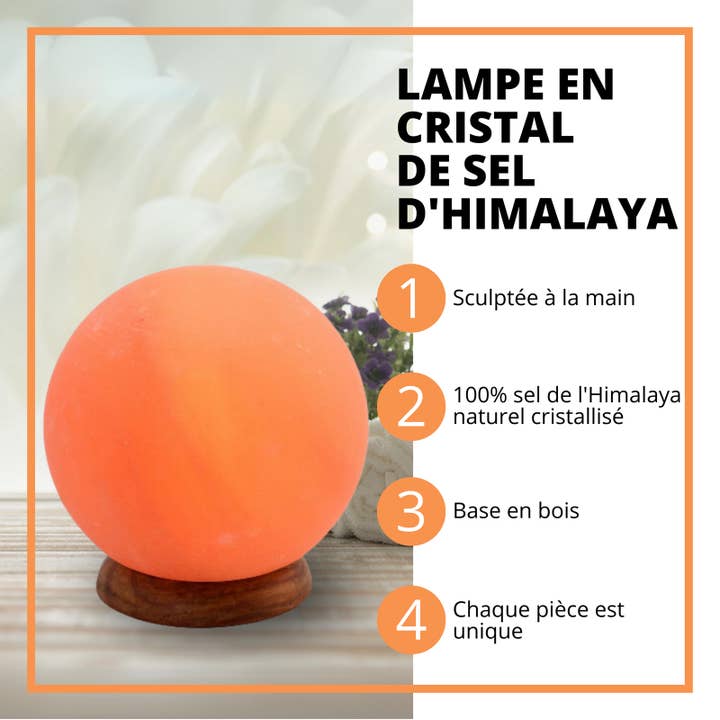 Zen'Arome - Wholesale Accent/Desk Lamp - Moon Himalayan Salt Crystal Lamp 1.9 kg