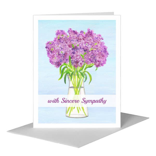 Plum Shades, Greeting Card (#8450F) for wholesale by Printed Canvas