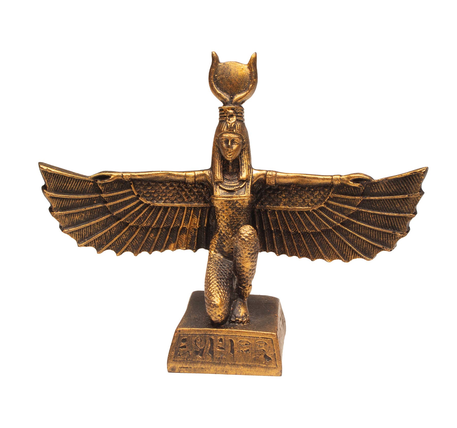Discoveries, Inc. - Wholesale Decorative Figurine - Winged Isis Bronze - 5.25" - Egyptian Goddess7