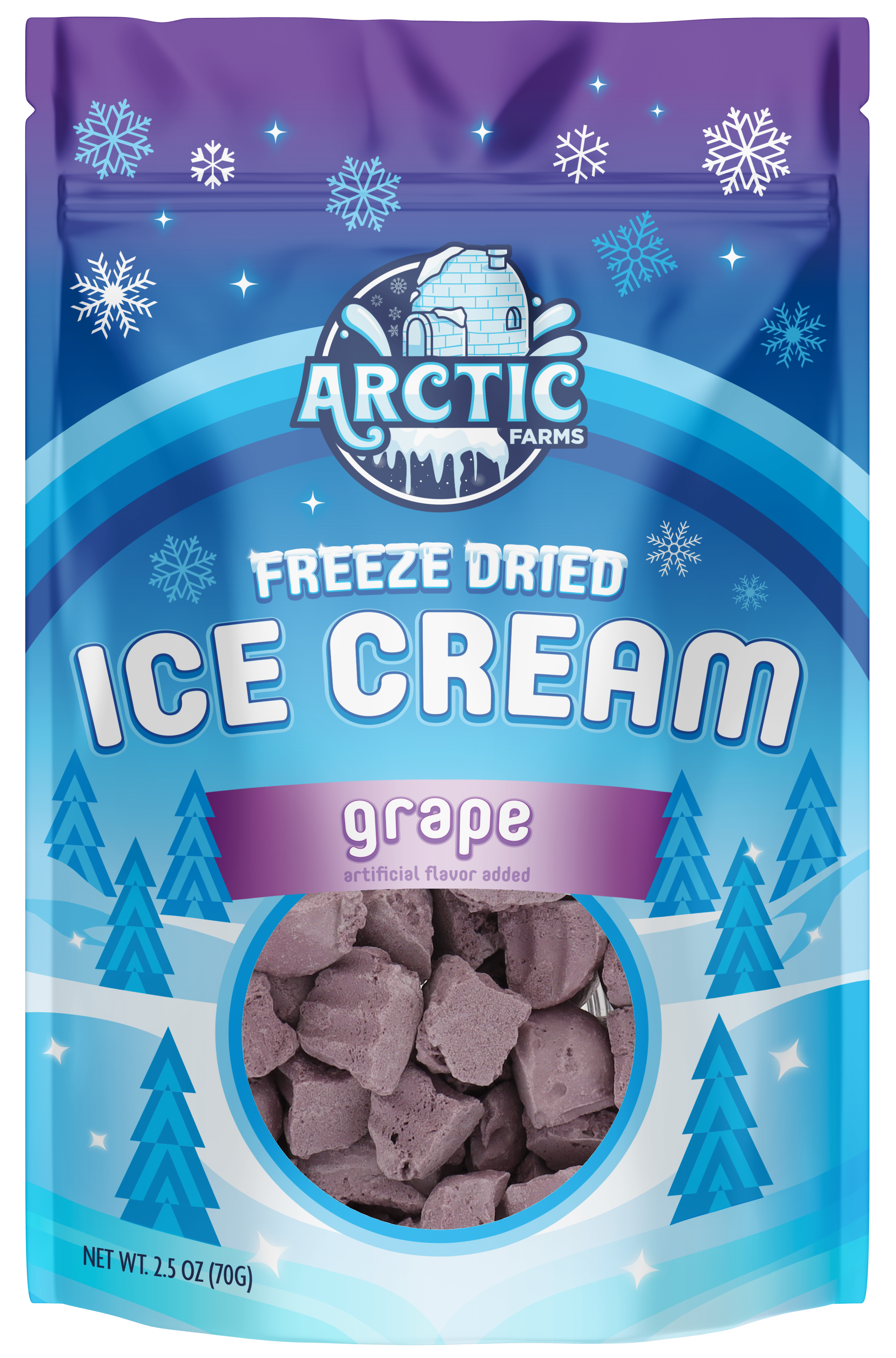 Arctic Farms – Sorvete/gelado por atacado – Gelado Liofilizado Que Não Derrete (Bits) (2,5 oz)40