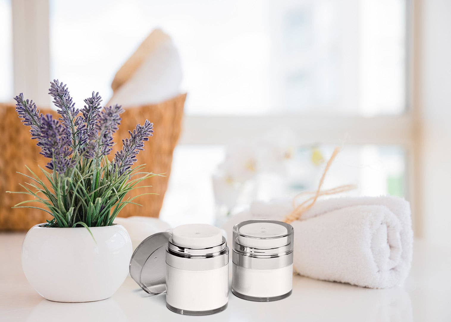 Kleem Organics - Wholesale Facial Serum/Concentrate - Airless Cosmetic Container 1.7oz1