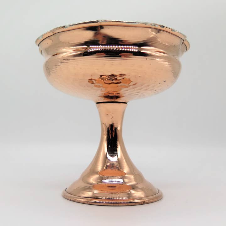 2X Pure Copper Decorative Bowl | Hammered Finish Pure Copper Bowl for Nuts, Ice cream & Kitchen Serving Purposes, Tinned by LEO Design for wholesale by Leo Design