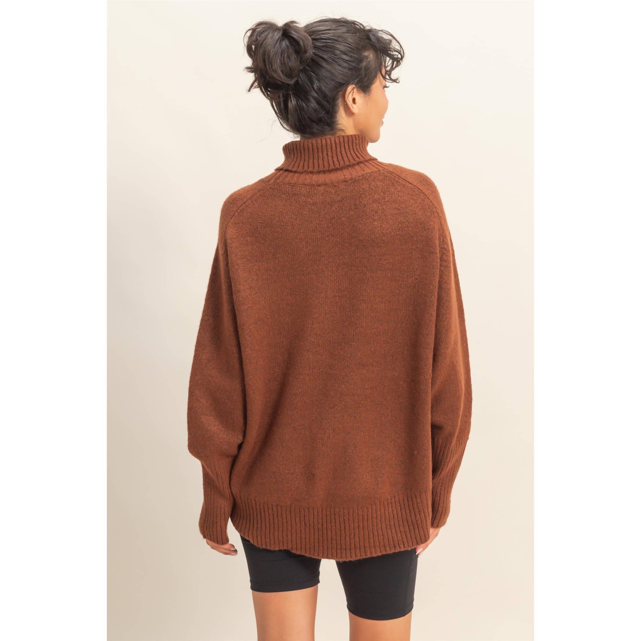 HYFVE - Wholesale Pullover-trui - Dames - Oversized hoog-laag coltrui10