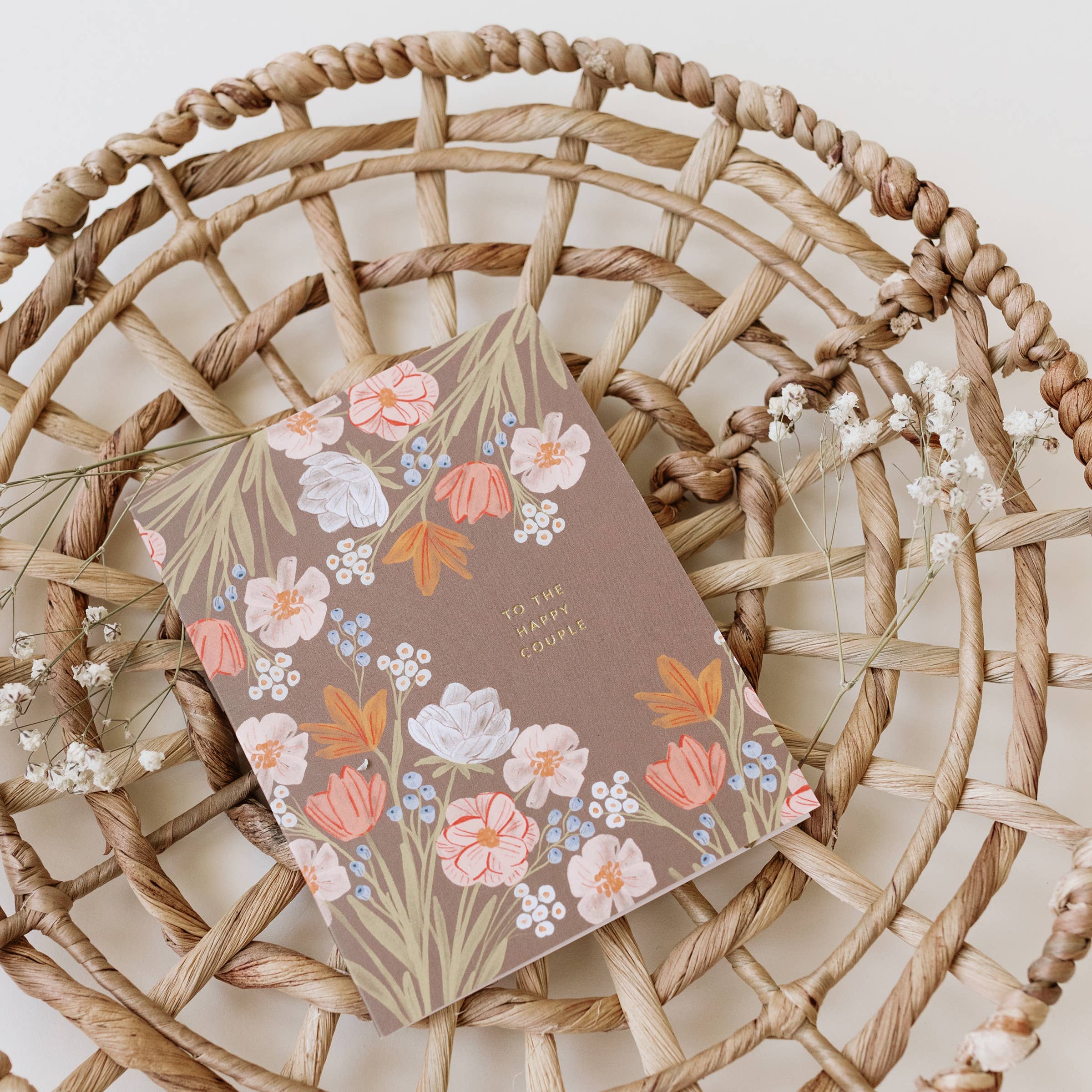 Ramona & Ruth - Vente Faire-part de mariage - Carte Happy Couple Flowers1