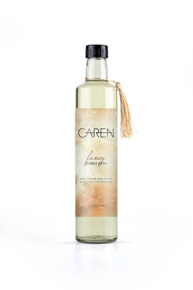 Caren Products - Wholesale Bubble Bath - Fancy Bubble Bath 18oz Glass Bottle