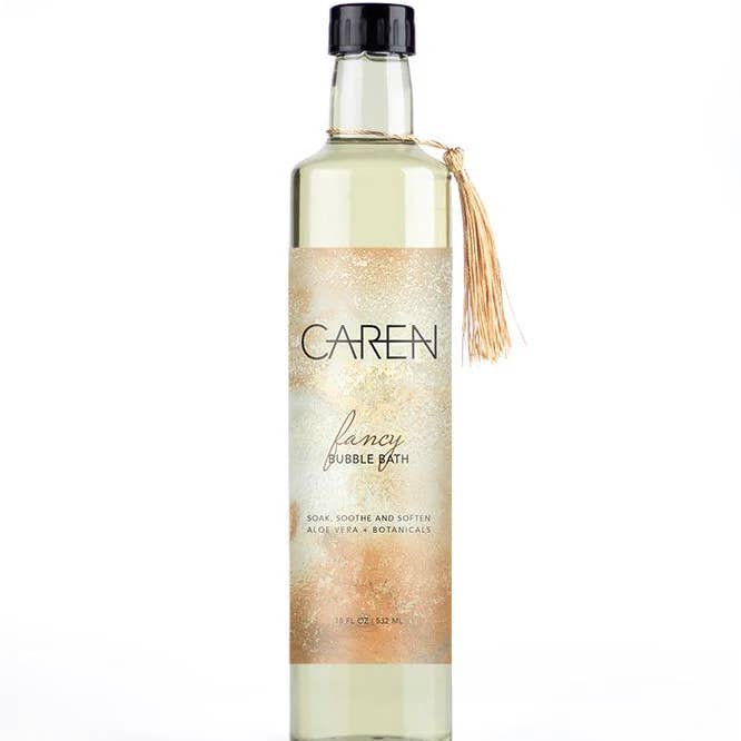 Caren Products - Wholesale Bubble Bath - Fancy Bubble Bath 18oz Glass Bottle0