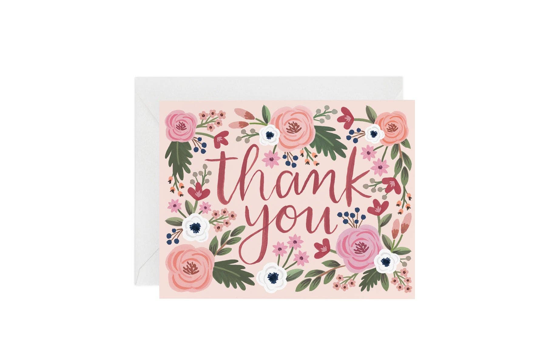 LoveLight Paper - Wholesale Thank You Card - Wild Rose - Thank You Card