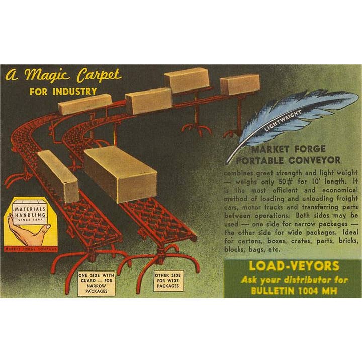 Found Image Press - Wholesale Sticker - Sticker AC-410 Market Forge Portable Conveyor Belt