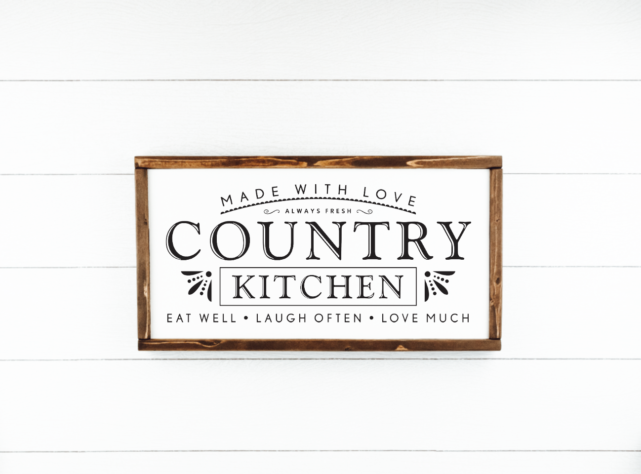 Simply Stained Shop - Wholesale Sign - Country Kitchen Made with Love Farmhouse Wood Sign0