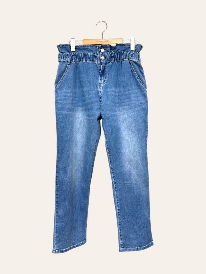 Taglia Grande - Jeans da Donna con Vita Elastica per la vendita all'ingrosso da parte di C'MELODIE