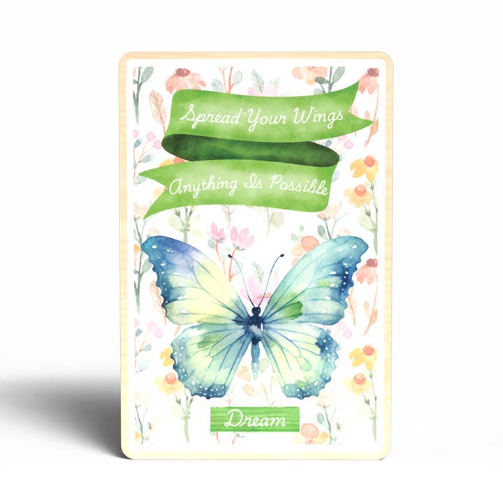 Hållbart trävykort, sprid ditt vingskort för wholesale av Lifeforce Glass, Inc.