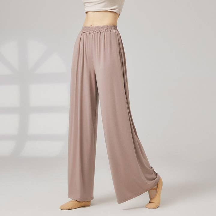 Plush Looks - Wholesale Pants - Women's - Chinese Classical Dance Loose Wide Leg Training Pants3