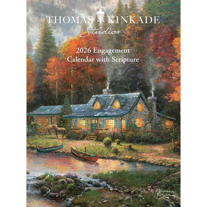 Simon & Schuster - Wholesale Calendar - Thomas Kinkade Studios 2026 Monthly/Weekly Engagement Calendar with Scripture by Thomas Kinkade