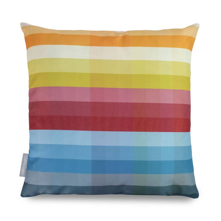 Cojín de jardín de lujo para jardín Celina Digby, diseño de rayas ar para venta al por mayor de Celina Digby