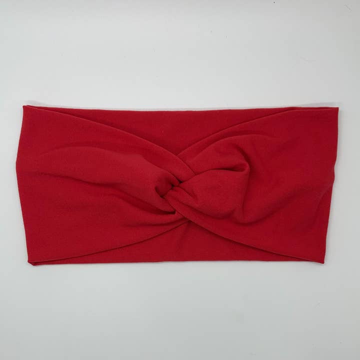 Körsbär röd twist Pannband för wholesale av Happy Badger Headbands LLC