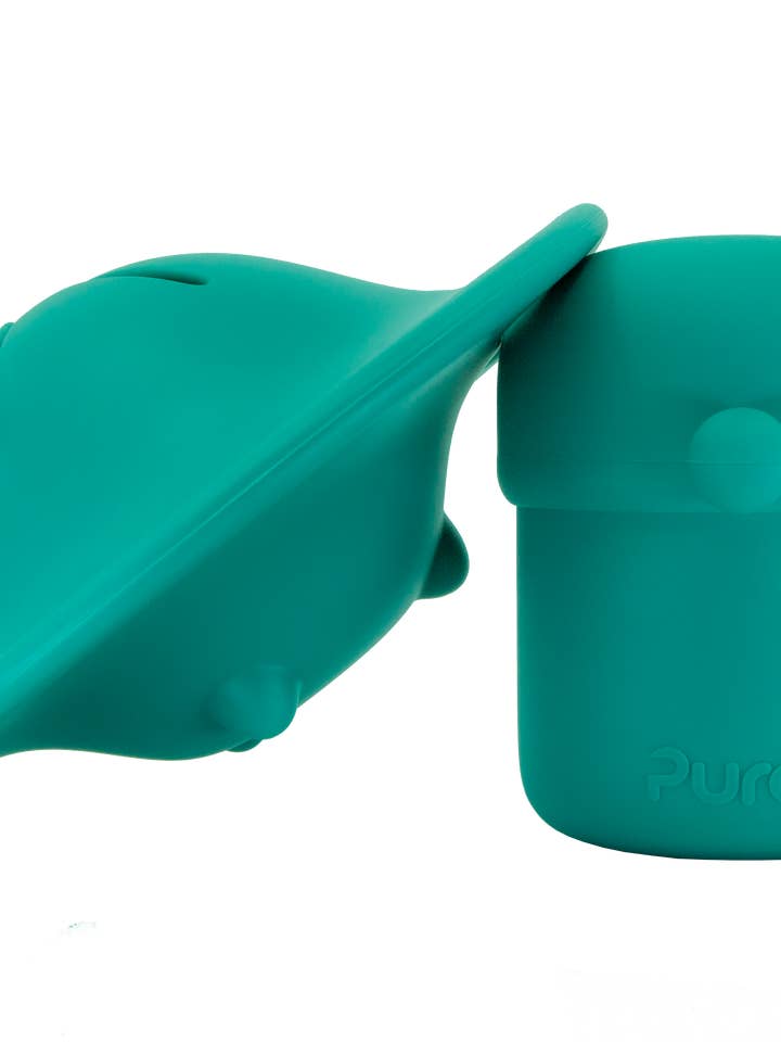 My-My Silicone Sippy + Gobelet à collation Menthe pour la vente par PURA STAINLESS