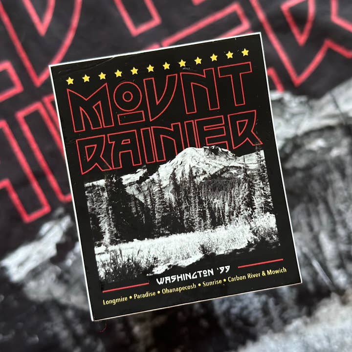 Aufkleber des Mount-Rainier-Nationalparks für den Großhandel von Shannon Nichole Art