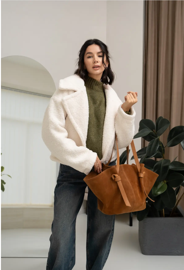 Nenya Fashion Limited – wholesale Top handle bag – women's – SUEDE BAG Ginger8