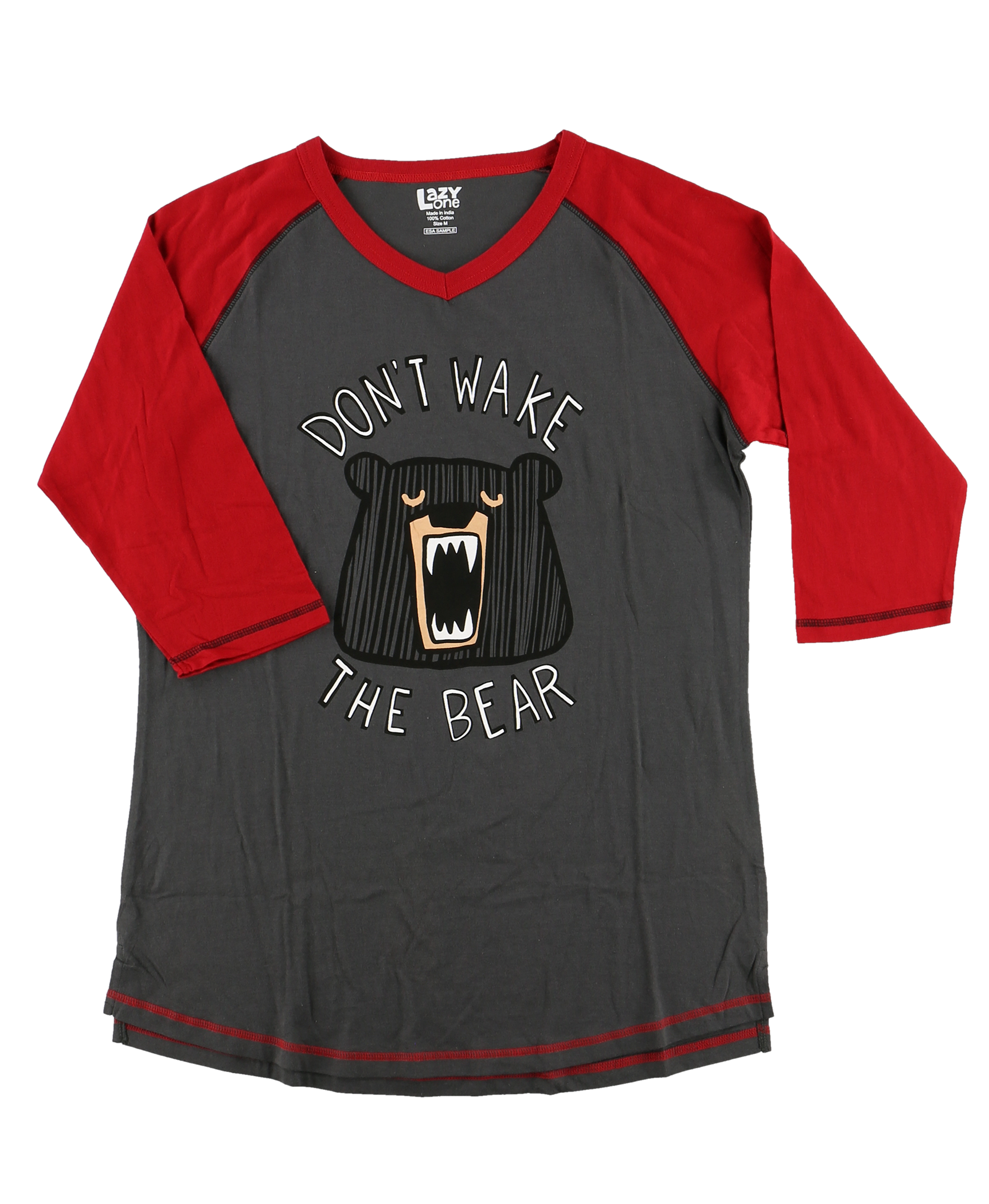 Lazy One - Wholesale Sleepwear Top - Women's - Don't Wake The Bear Women's Pajama Tall Tee0