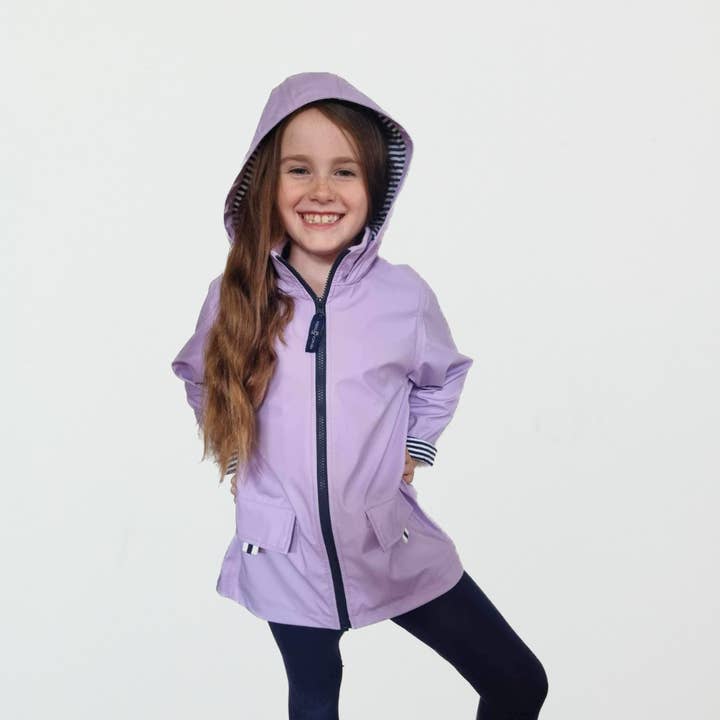 Kids' Raincoat - Purple for wholesale by French Soda