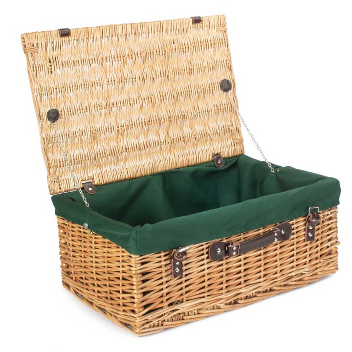 55cm Buff Empty Picnic Basket for wholesale by Red Hamper