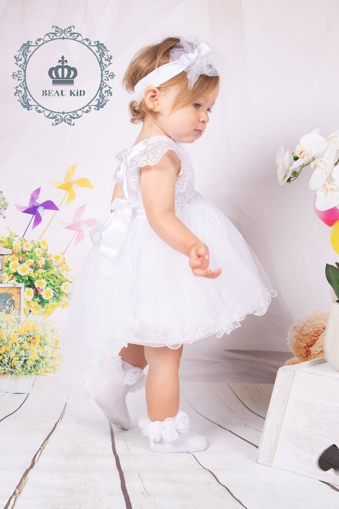 BEAU KiD – wholesale Clothing set – Baby – Spring/Summer Baby Lace Detail Christening Bodysuit 1230451
