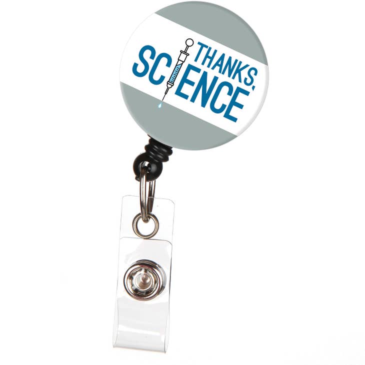 Wholesale Thanks Science! Retractable ID Badge Reel for your store - Faire