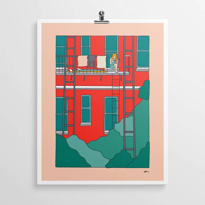 Balcony Chillin - Imprimer pour la vente par Alimo