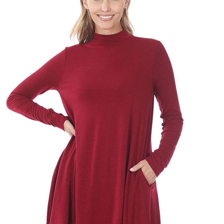 1641 - Mock Turtleneck Tunic for wholesale by The Magic Scarf Company